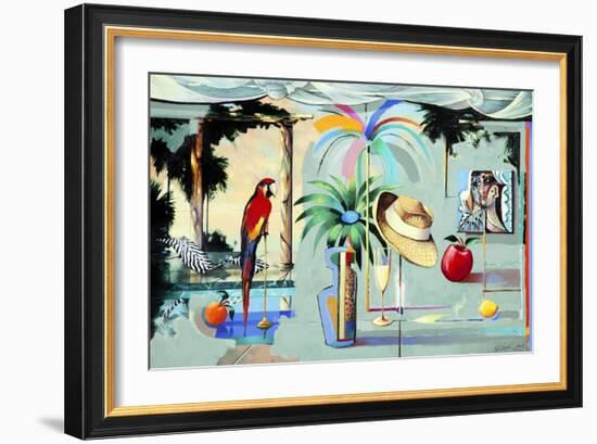 Entertaining the Recluse in the Circus of Dreams (Barbados)-Andrew Hewkin-Framed Giclee Print