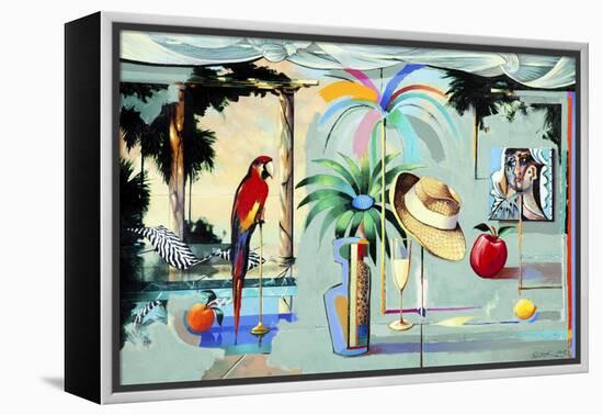 Entertaining the Recluse in the Circus of Dreams (Barbados)-Andrew Hewkin-Framed Premier Image Canvas