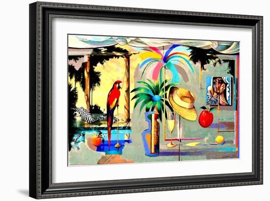 Entertaining the Recluse in the Circus of Dreams-Andrew Hewkin-Framed Giclee Print