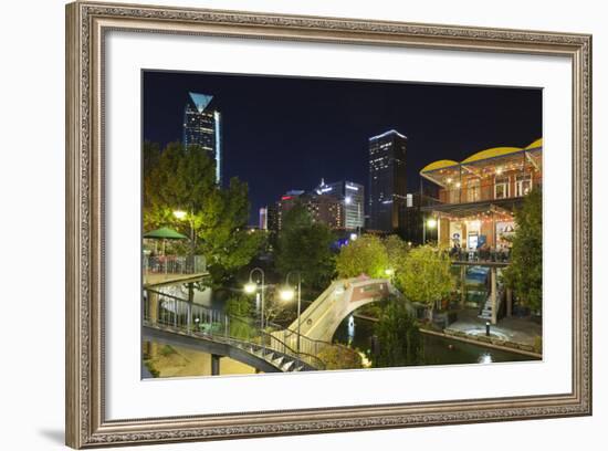 Entertainment District, Bricktown, Oklahoma City, Oklahoma, USA-Walter Bibikow-Framed Photographic Print