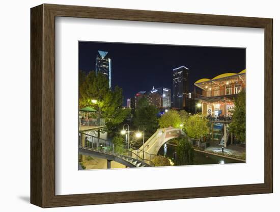 Entertainment District, Bricktown, Oklahoma City, Oklahoma, USA-Walter Bibikow-Framed Photographic Print