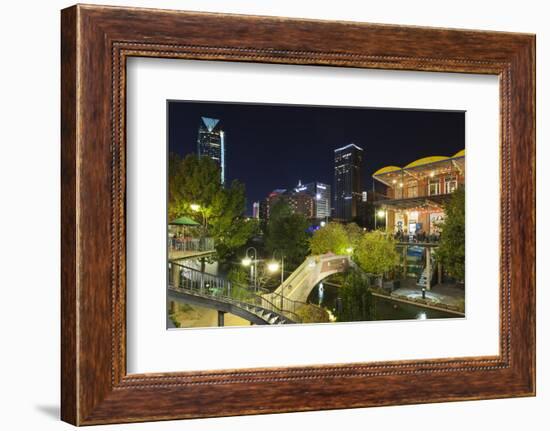 Entertainment District, Bricktown, Oklahoma City, Oklahoma, USA-Walter Bibikow-Framed Photographic Print