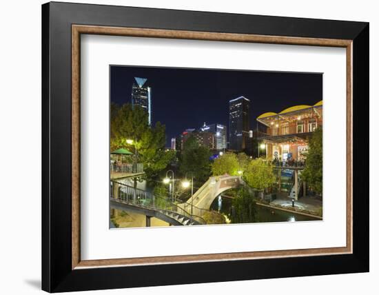 Entertainment District, Bricktown, Oklahoma City, Oklahoma, USA-Walter Bibikow-Framed Photographic Print