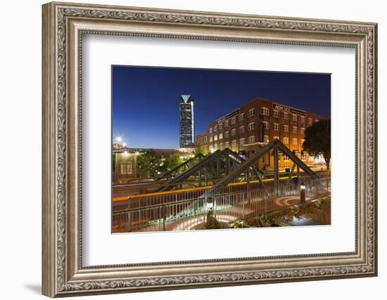 Entertainment District, Bricktown, Oklahoma City, Oklahoma, USA-Walter Bibikow-Framed Photographic Print