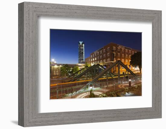 Entertainment District, Bricktown, Oklahoma City, Oklahoma, USA-Walter Bibikow-Framed Photographic Print