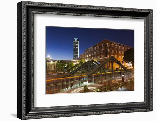 Entertainment District, Bricktown, Oklahoma City, Oklahoma, USA-Walter Bibikow-Framed Photographic Print