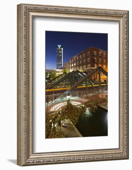 Entertainment District, Bricktown, Oklahoma City, Oklahoma, USA-Walter Bibikow-Framed Photographic Print