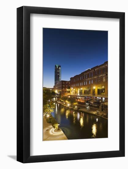 Entertainment District, Bricktown, Oklahoma City, Oklahoma, USA-Walter Bibikow-Framed Photographic Print