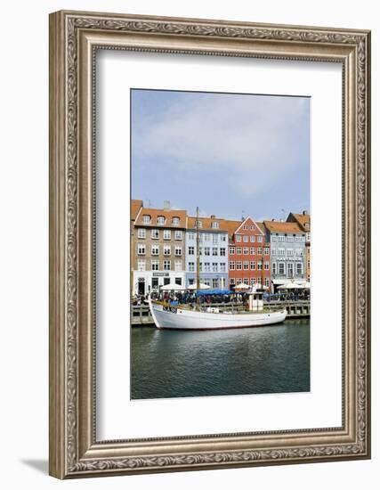 Entertainment District Nyhavn, Tourists, Copenhagen, Denmark, Scandinavia-Axel Schmies-Framed Photographic Print