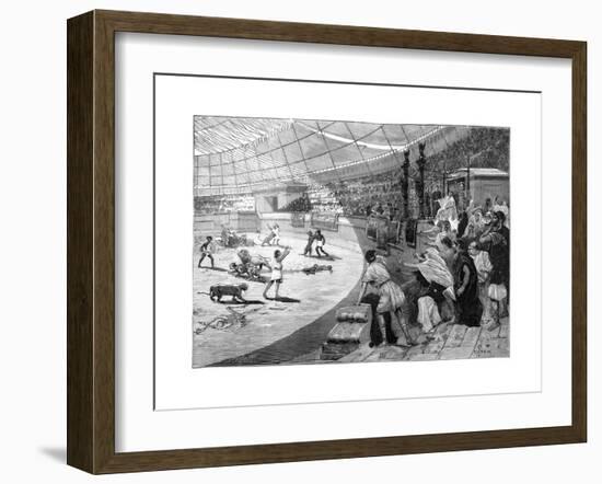 Entertainment in a Roman Arena, 1882-1884-Spex-Framed Giclee Print