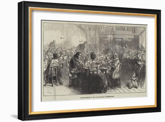 Entertainment to the Clare-Market Costermongers-Charles Robinson-Framed Giclee Print