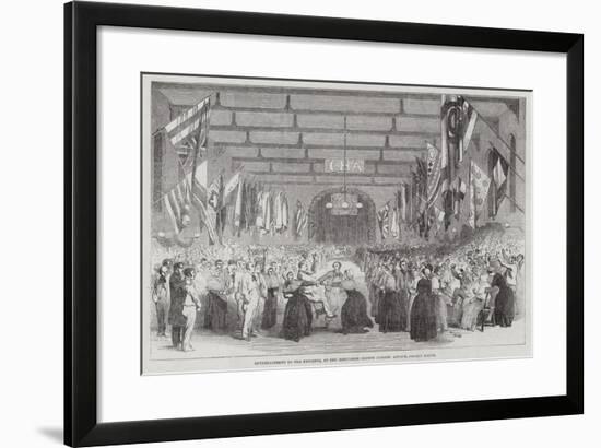 Entertainment to the Patients, at the Middlesex County Lunatic Asylum, Colney Hatch-null-Framed Giclee Print
