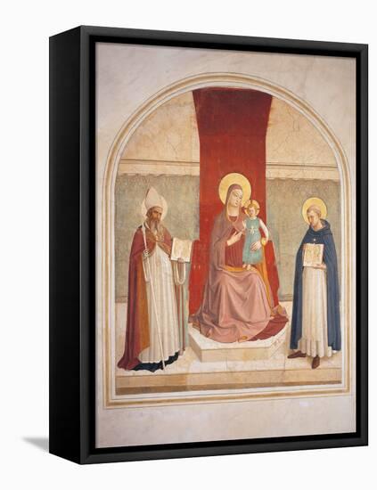 Enthroned Madonna and Child with Saints-Fra Angelico-Framed Premier Image Canvas