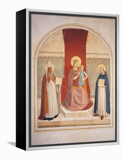 Enthroned Madonna and Child with Saints-Fra Angelico-Framed Premier Image Canvas