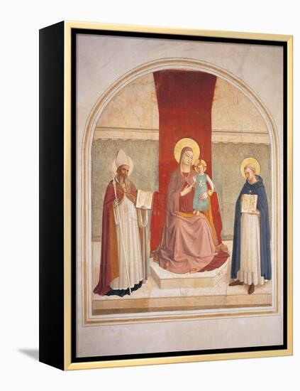 Enthroned Madonna and Child with Saints-Fra Angelico-Framed Premier Image Canvas