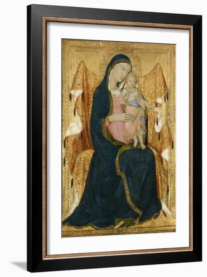 Enthroned Madonna with Child, C.1340-Lippo Memmi-Framed Giclee Print