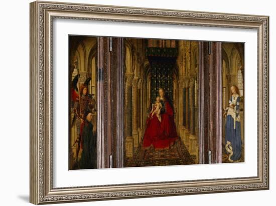 Enthronement of Saint Mary-Jan van Eyck-Framed Giclee Print