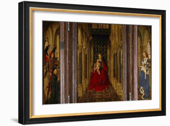 Enthronement of Saint Mary-Jan van Eyck-Framed Giclee Print