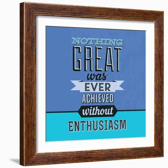 Enthusiasm 1-Lorand Okos-Framed Art Print