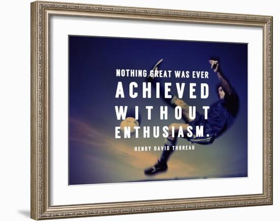 Enthusiasm-Sports Mania-Framed Art Print