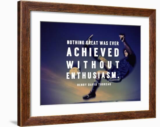 Enthusiasm-Sports Mania-Framed Art Print