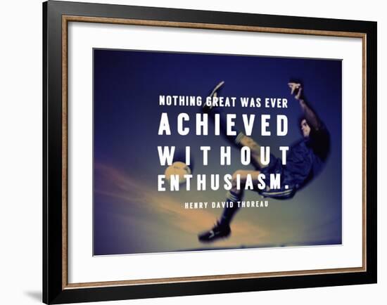 Enthusiasm-Sports Mania-Framed Art Print