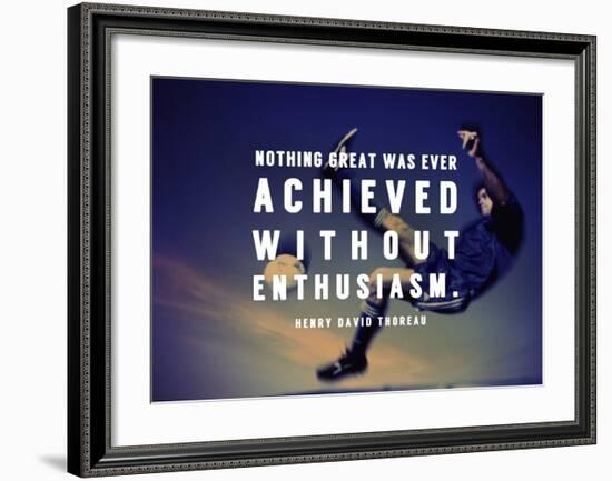 Enthusiasm-Sports Mania-Framed Art Print