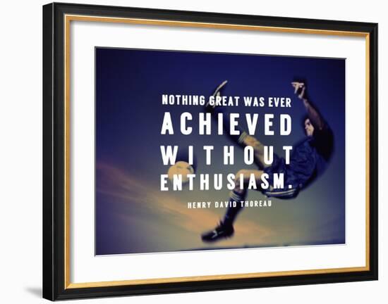 Enthusiasm-Sports Mania-Framed Art Print