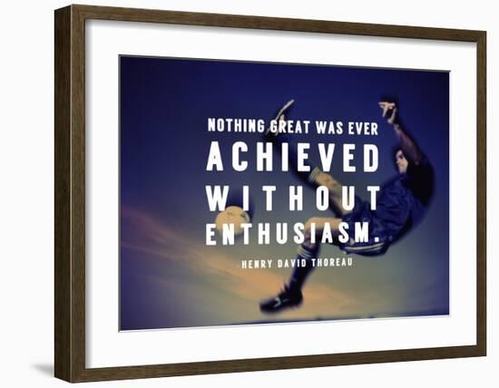 Enthusiasm-Sports Mania-Framed Art Print