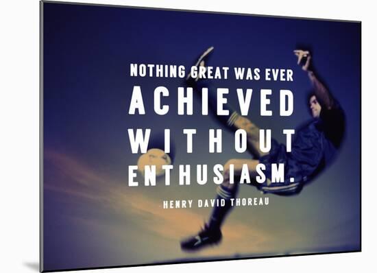 Enthusiasm-Sports Mania-Mounted Art Print