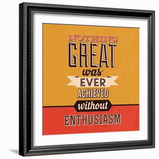 Enthusiasm-Lorand Okos-Framed Art Print