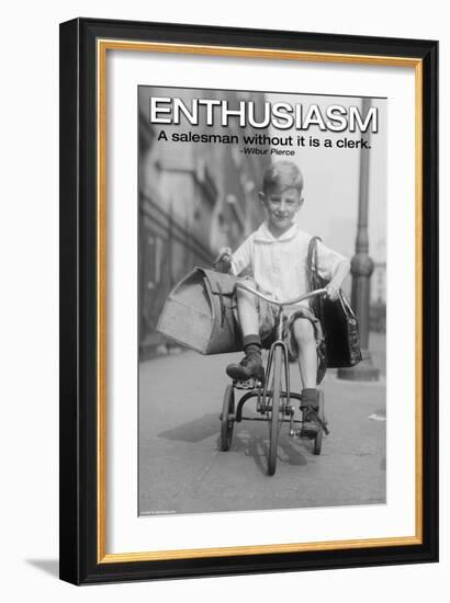 Enthusiasm-Wilbur Pierce-Framed Art Print