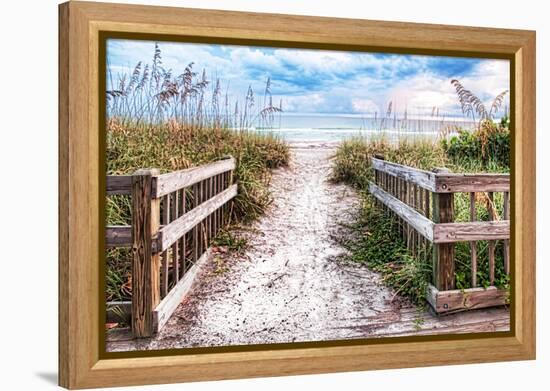 Enticing Entry-Mary Lou Johnson-Framed Stretched Canvas