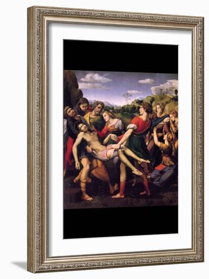 Entombment of Christ-Raphael-Framed Art Print