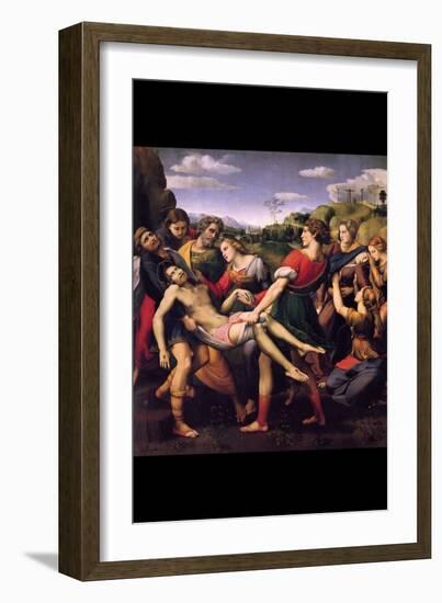 Entombment of Christ-Raphael-Framed Art Print