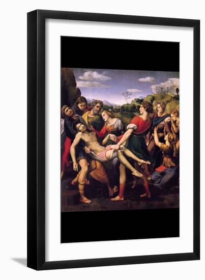 Entombment of Christ-Raphael-Framed Art Print