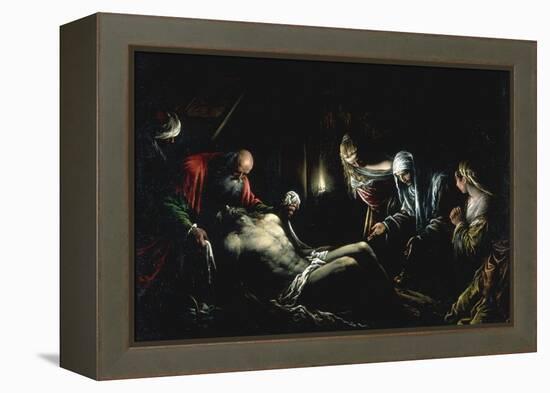 Entombment of Christ-Jacopo Bassano-Framed Premier Image Canvas