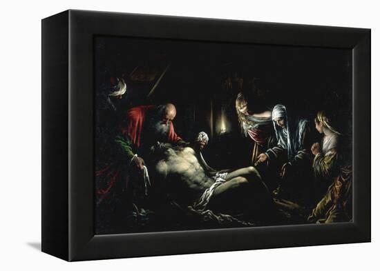 Entombment of Christ-Jacopo Bassano-Framed Premier Image Canvas