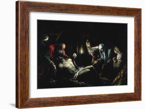 Entombment of Christ-Jacopo Bassano-Framed Giclee Print