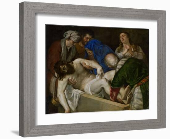 Entombment of Christ-Titian (Tiziano Vecelli)-Framed Giclee Print