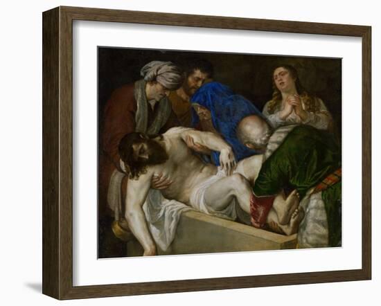 Entombment of Christ-Titian (Tiziano Vecelli)-Framed Giclee Print