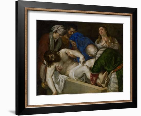 Entombment of Christ-Titian (Tiziano Vecelli)-Framed Giclee Print