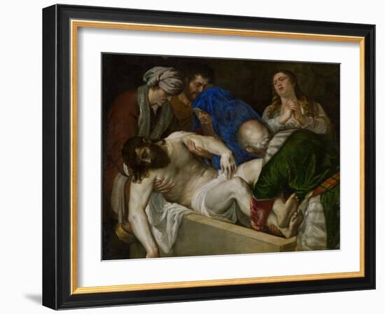 Entombment of Christ-Titian (Tiziano Vecelli)-Framed Giclee Print