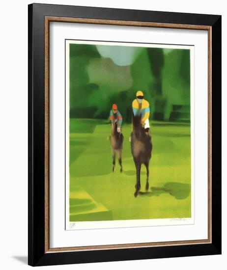 Entrainement à Deauville-Alfred Defossez-Framed Limited Edition