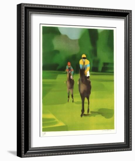 Entrainement à Deauville-Alfred Defossez-Framed Limited Edition