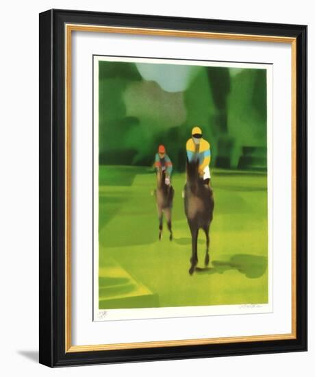 Entrainement à Deauville-Alfred Defossez-Framed Limited Edition