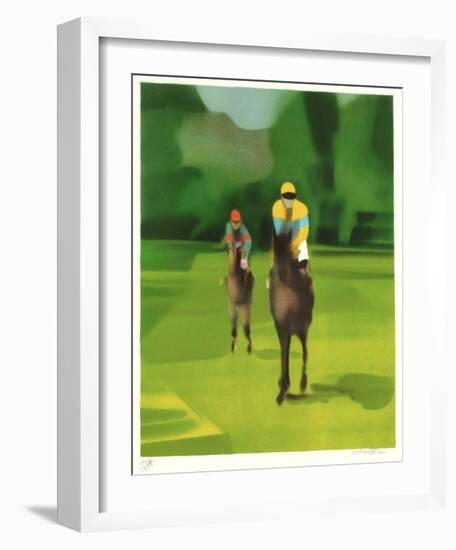 Entrainement à Deauville-Alfred Defossez-Framed Limited Edition