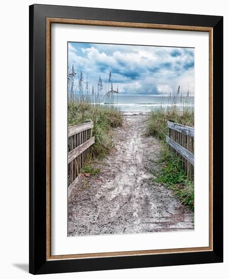 Entrance Beach-Mary Lou Johnson-Framed Photo