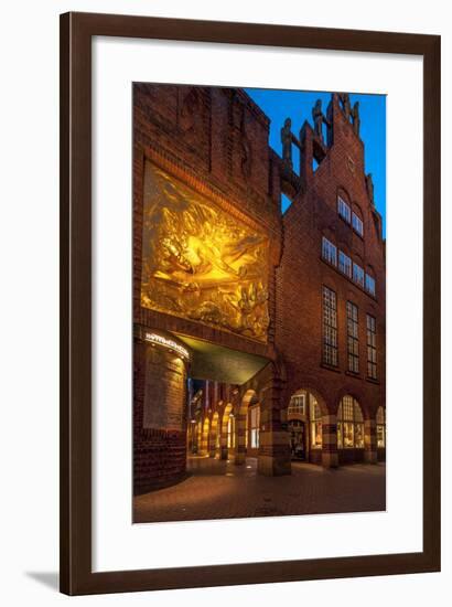 Entrance Bšttcherstrasse (Street), Old Town, Bremen, Germany, Europe-Chris Seba-Framed Photographic Print