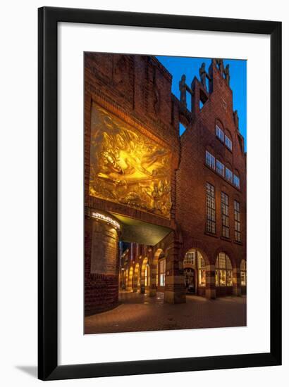 Entrance Bšttcherstrasse (Street), Old Town, Bremen, Germany, Europe-Chris Seba-Framed Photographic Print